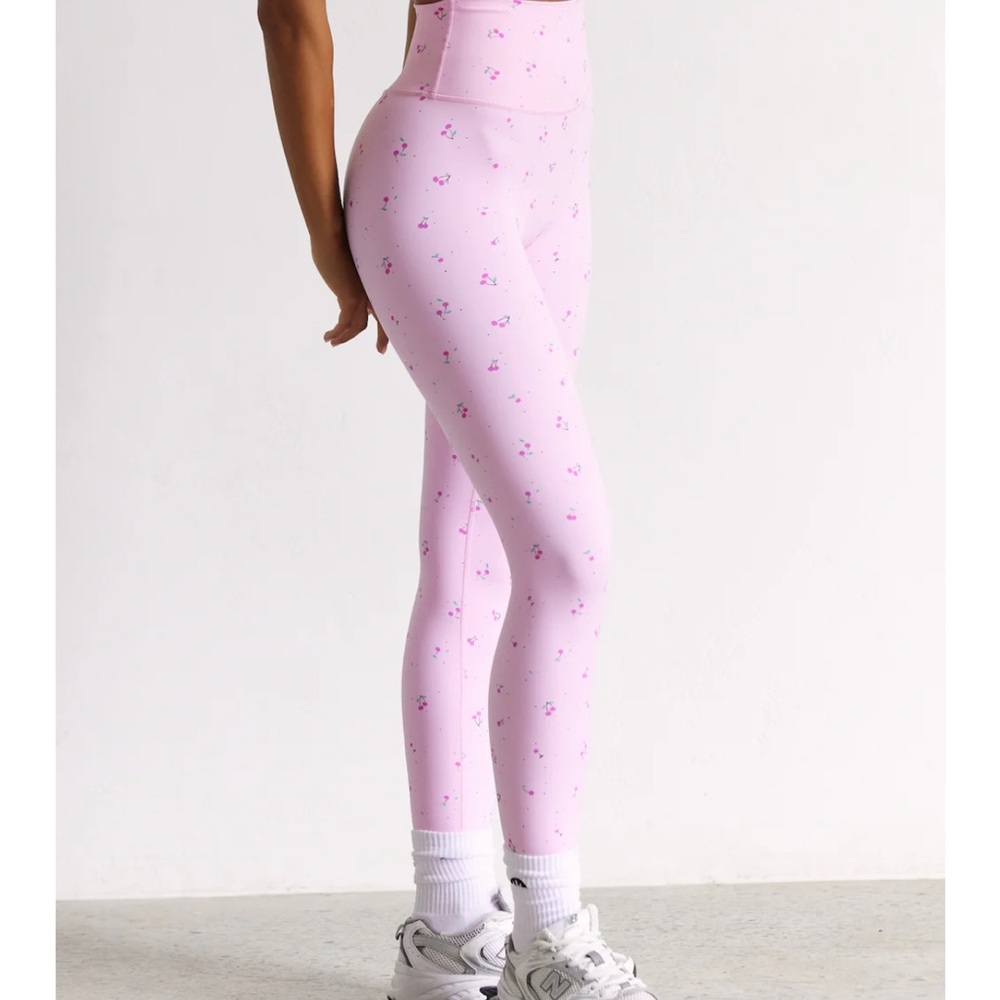 Women's Light Pink Floral Leggings